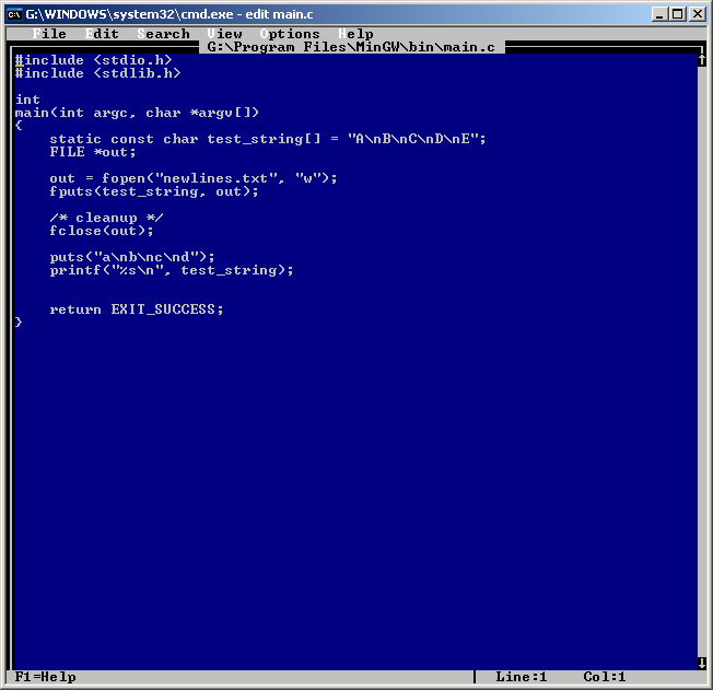 [C++] carriage return with fputs()? - Programming (C#, C++, JAVA, VB ...