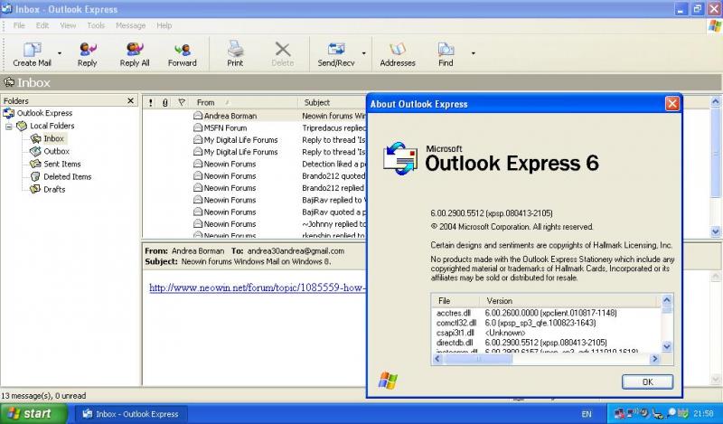 outlook express email client for windows 7