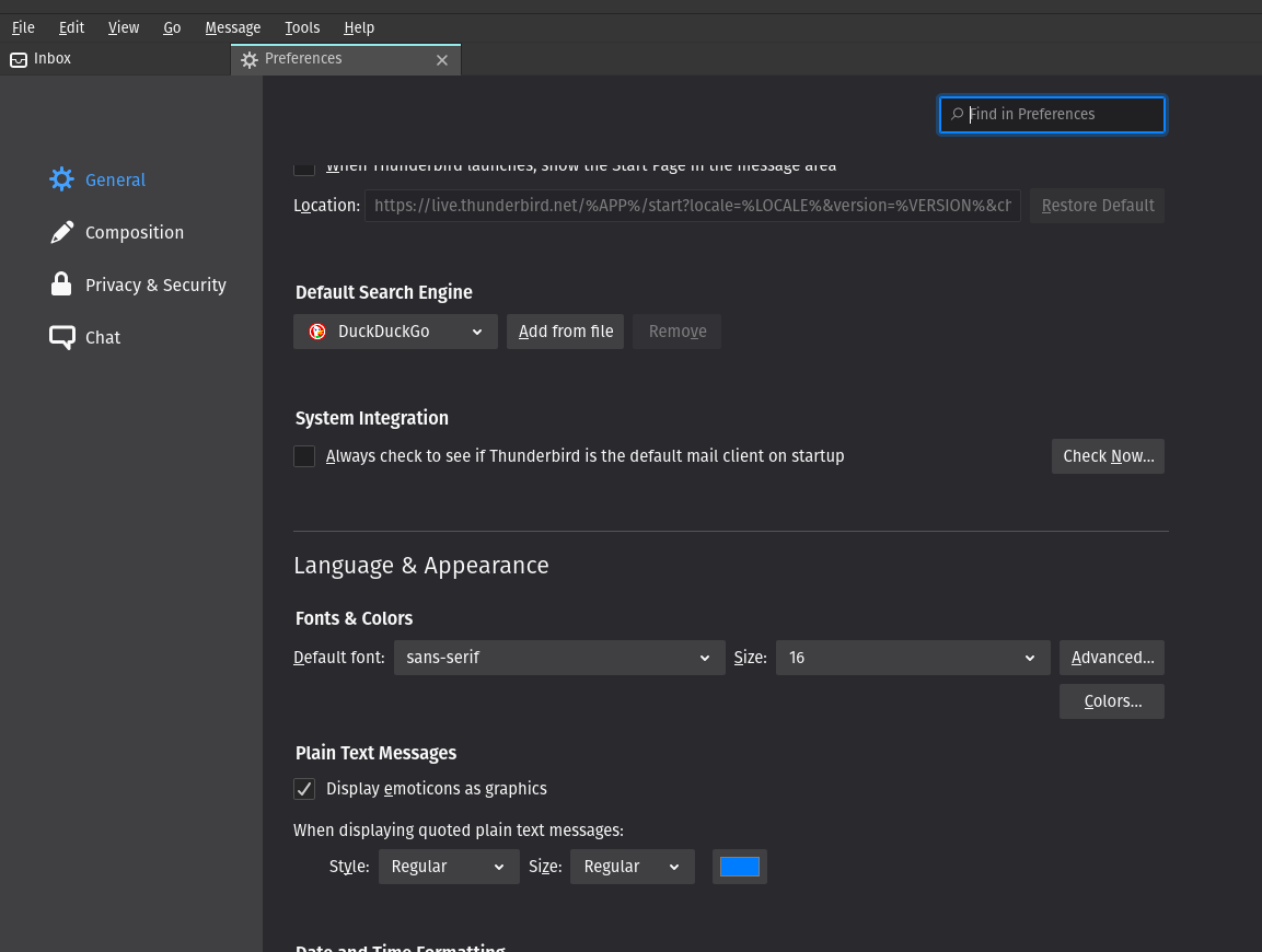 Font On Mozilla Thunderbird Main Windows Software Discussion Support Neowin