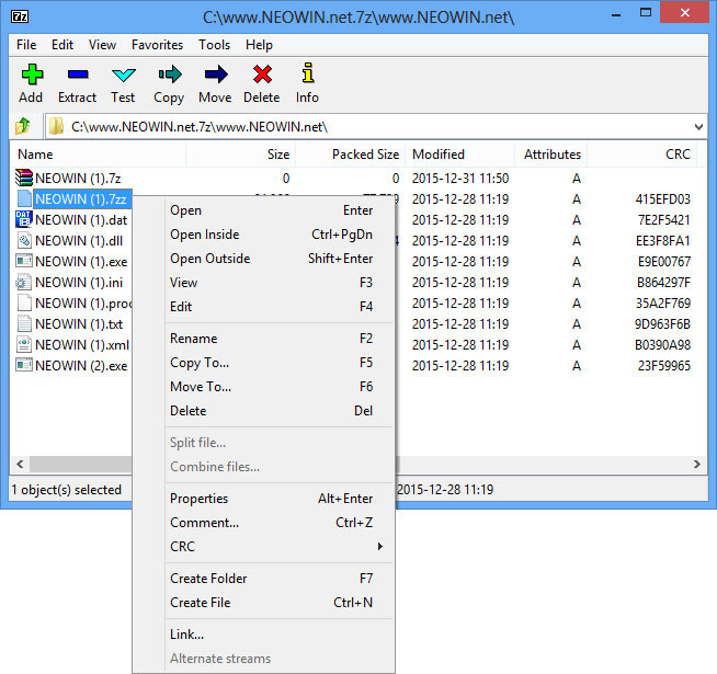 unpack using 7zip or winrar.