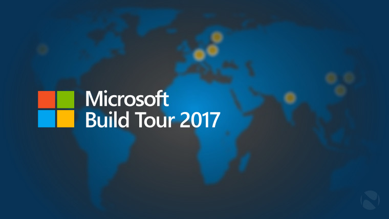 microsoft announces build tour 2017 coming to eight cities around