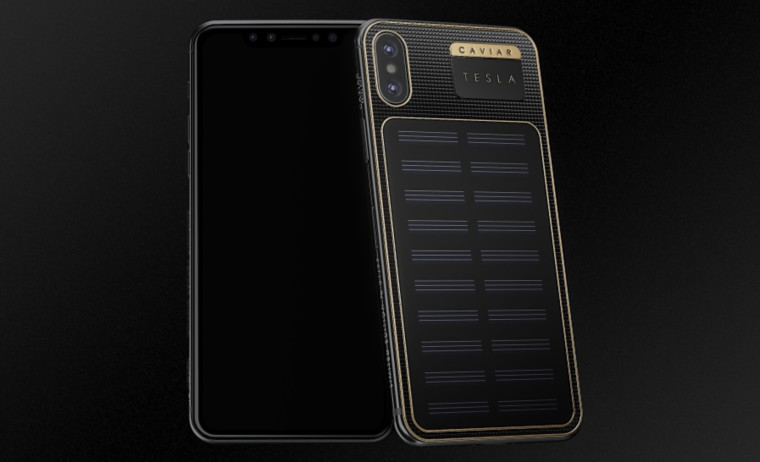 IPhone X Tesla with a Solar Panel Now Available for $4500