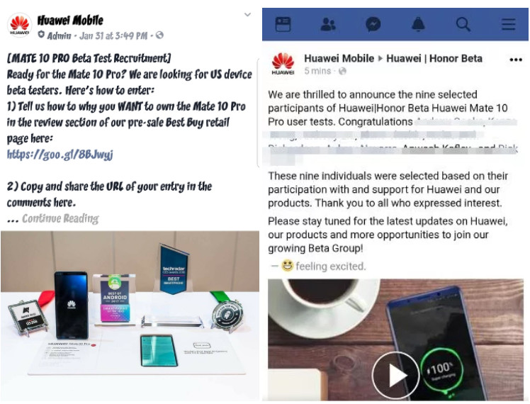 Huawei accused of canvassing fake reviews for the Mate 10 Pro