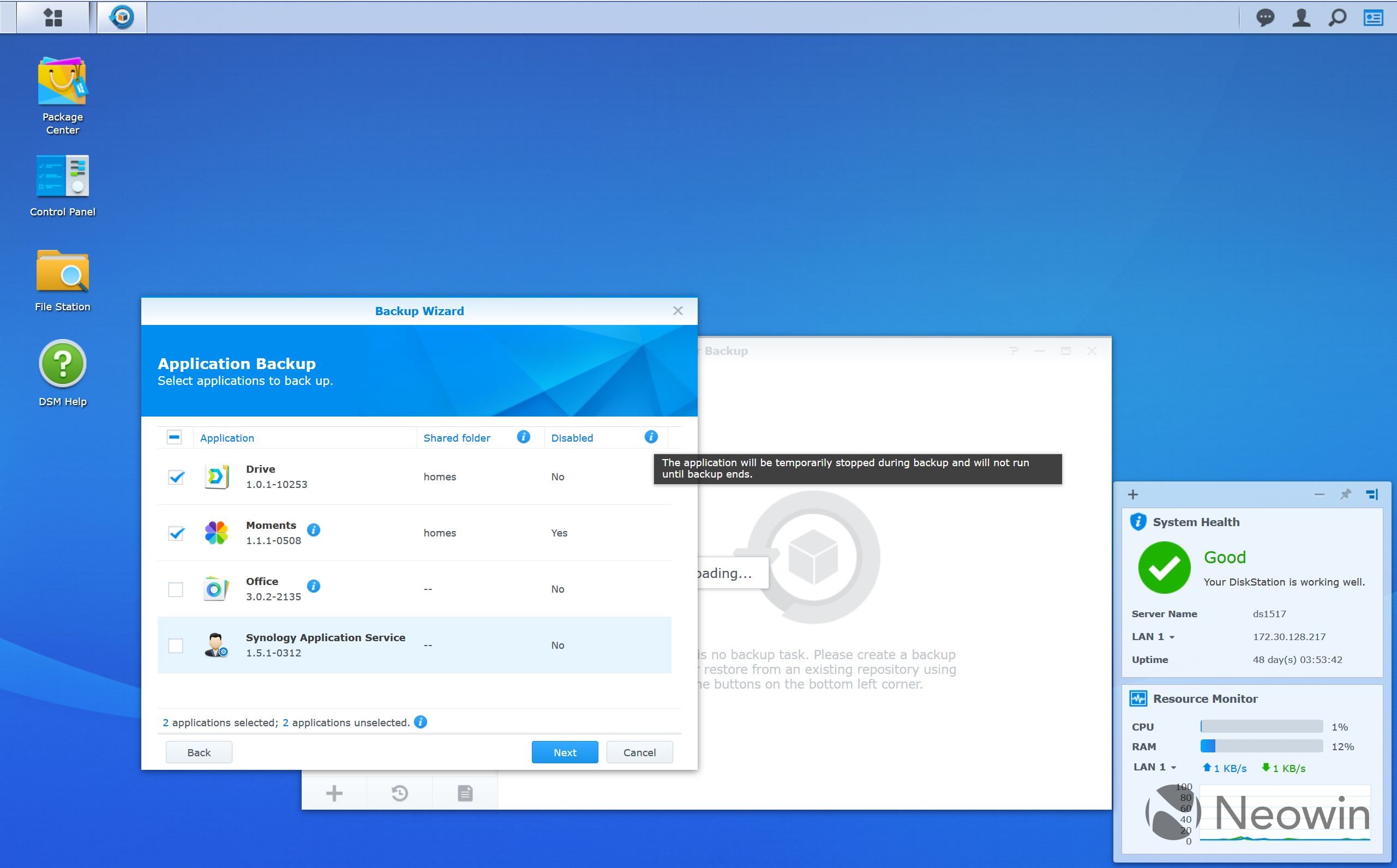 ubuntu synology cloud station backup root