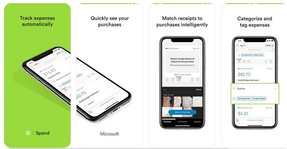 microsoft quietly launches expense tracker spend on the app store