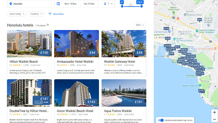 Screenshot showing off Google