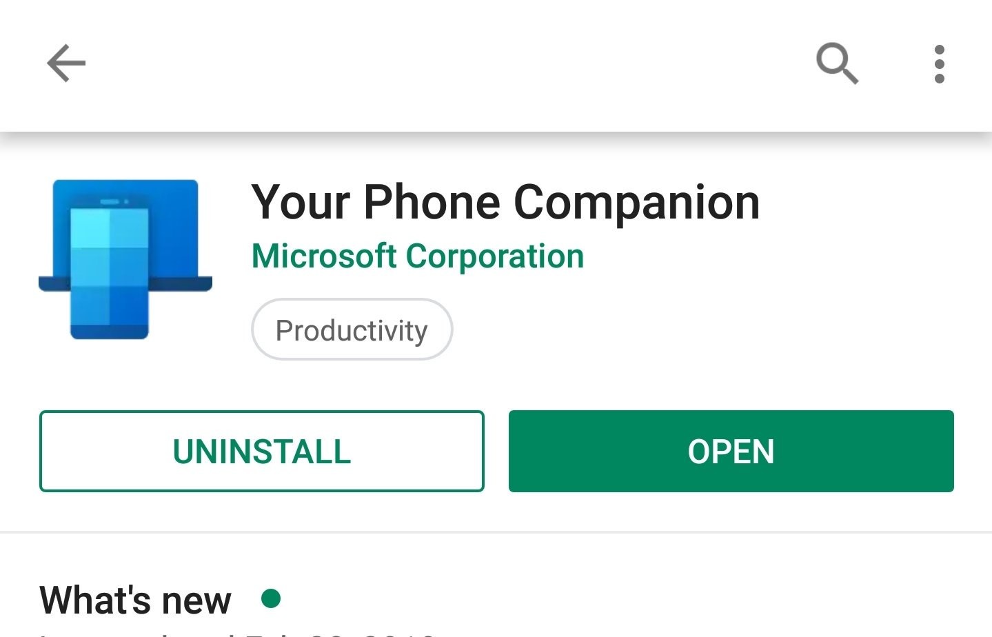 open my phone companion app