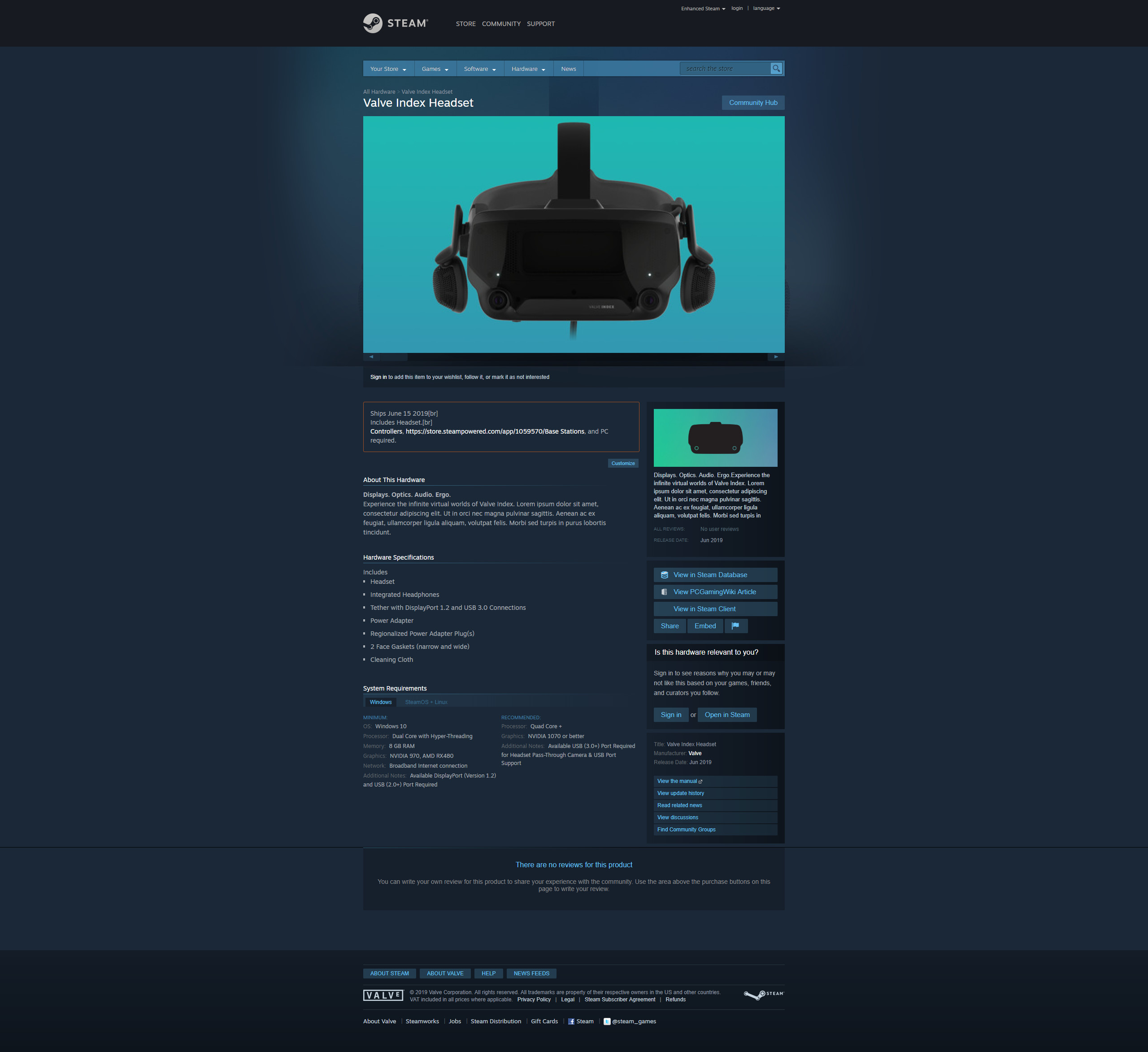 Valve Index will launch on June 15 with preorders opening in May Neowin