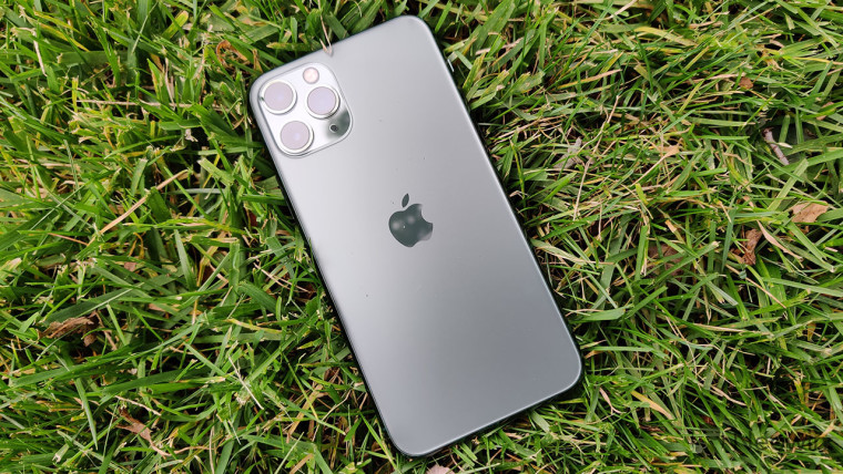 iPhone 11 Pro in the grass