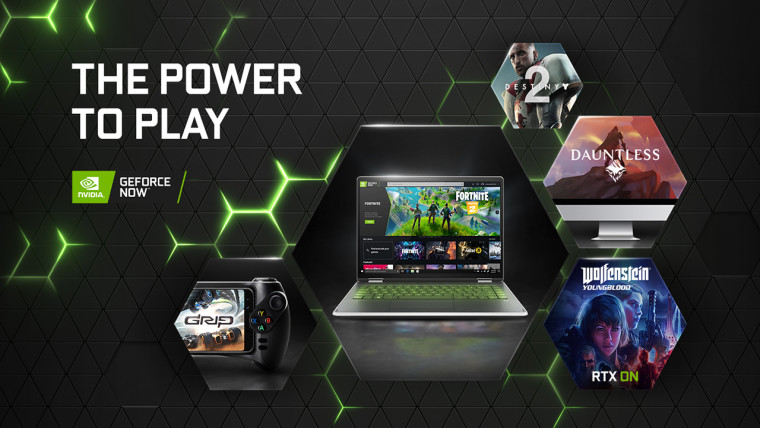 GeForce Now with tagline THE POWER TO PLAY