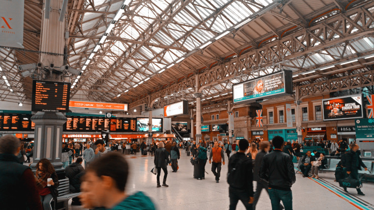 Image of UK train station