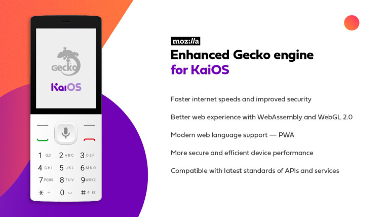 The list of new features a supported Gecko engine brings such as better WebGL support.
