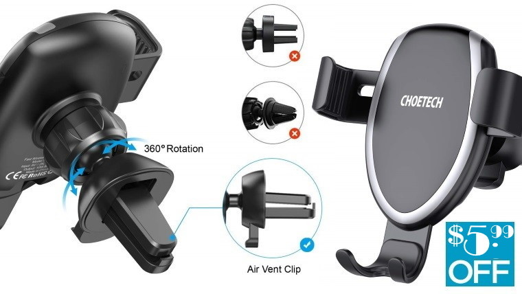 This Choetech Wireless Car Fast Charger Wireless Car Charger, Car Mount Phone