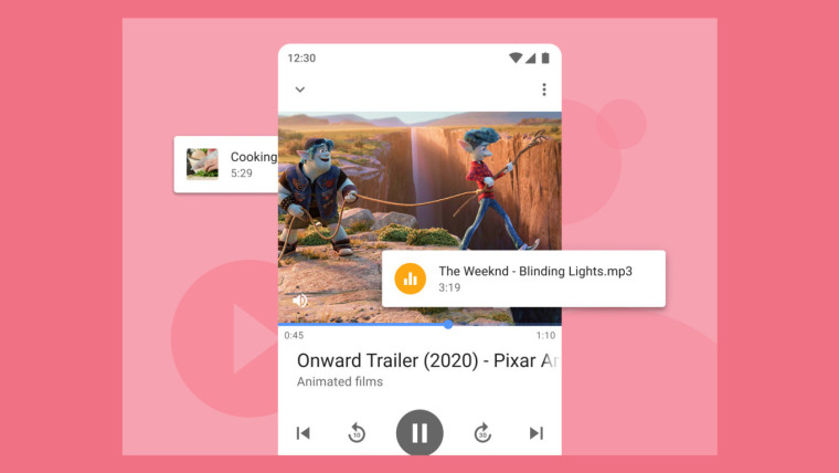 The integrated media player in Opera for Android 61