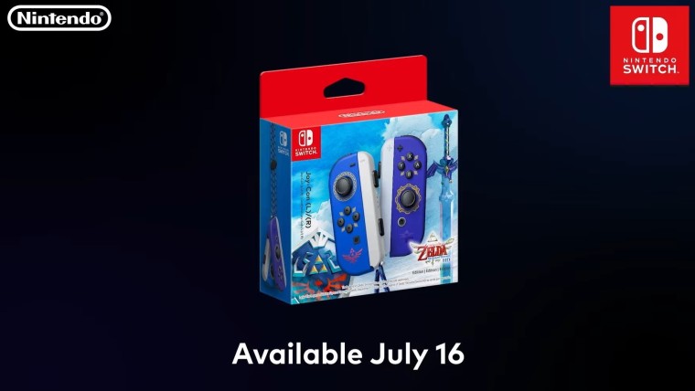 Special edition Joy-Con with elements from The Legend of Zelda