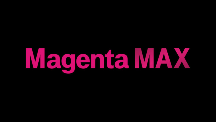 Magenta Max text on black background