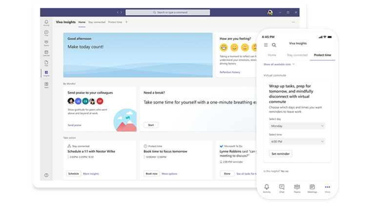 Screenshot of Microsoft Viva Connections