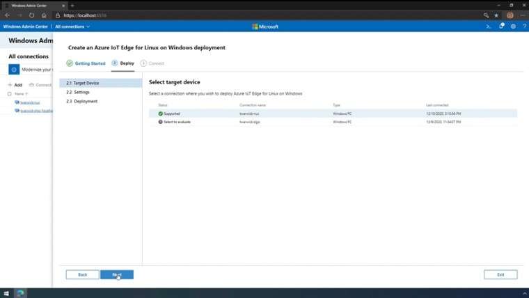 Deploying Azure IoT Edge for Linux on Windows in Windows Admin Center