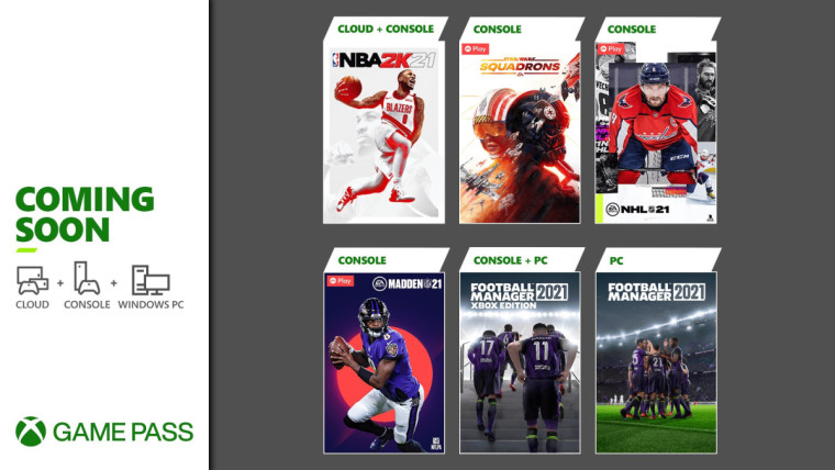 The first wave of Xbox Game Pass titles being added in March