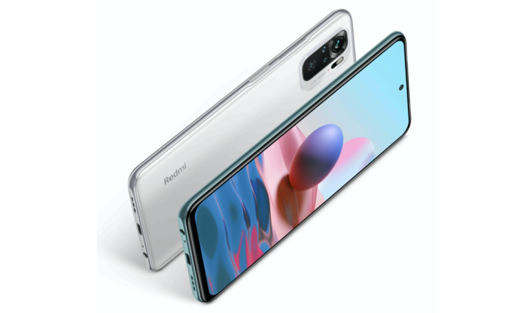 The Redmi Note 10S front and rear designs