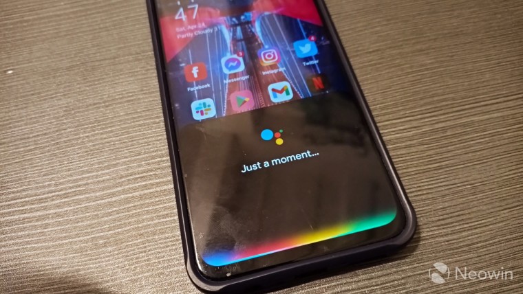 Google Assistant on a mobile device
