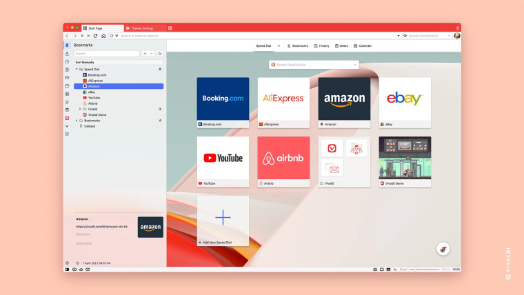 The new Panels design in Vivaldi