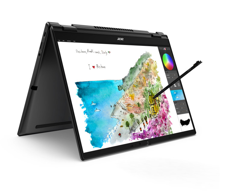 Acer TravelMate Spin P6 convertible with a 14-inch display that has a 360 degree hinge