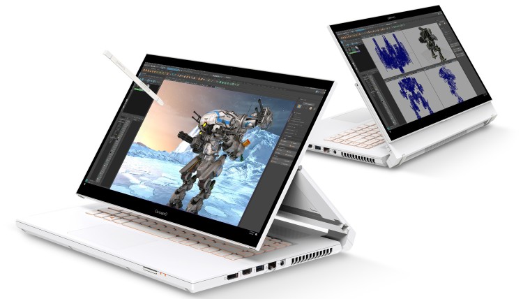 Acer ConceptD 7 Ezel in different positions
