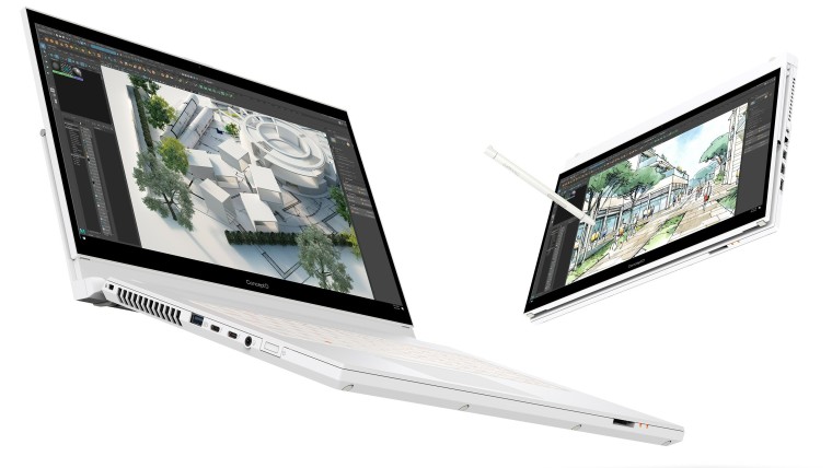 Acer ConceptD 7 Ezel in different positions