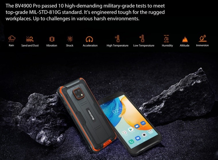 BlackView rugged phone specifications