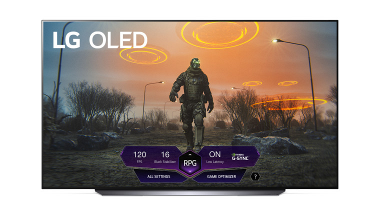 LG TV with Game Dashboard