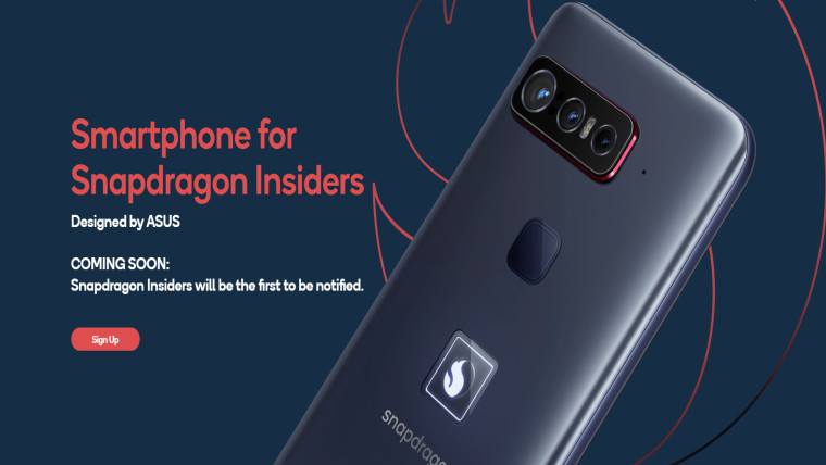 A screenshot of Qualcomm&039s dedicated webpage for Smartphone for Snapdragon Insiders
