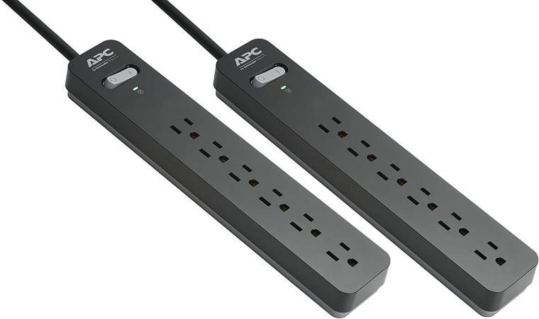 2-Pack APC black Surge Protector PE66DP