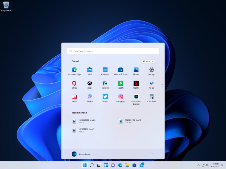 start button windows 11