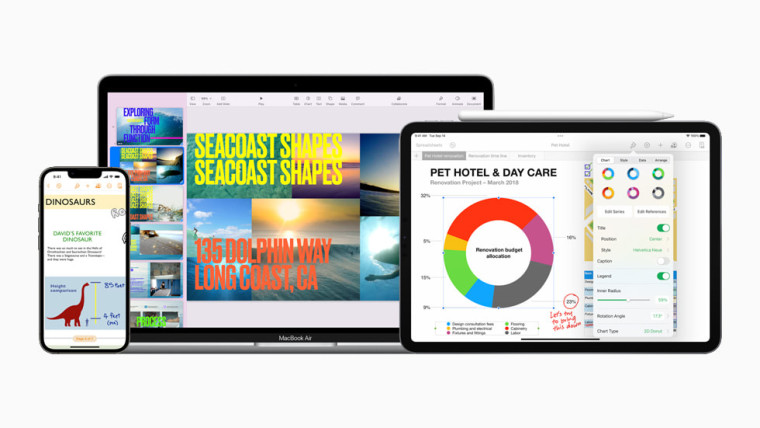 Apple iWork Productivity Apps