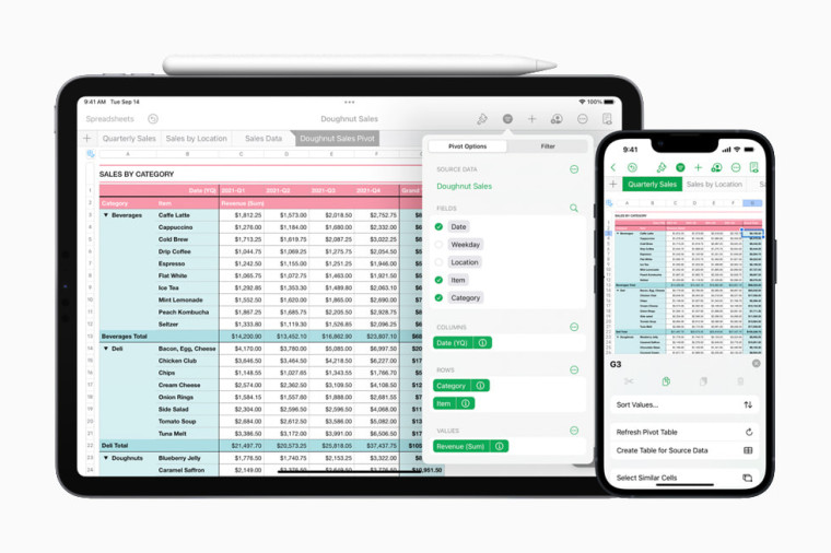 Apple iWork Productivity Apps