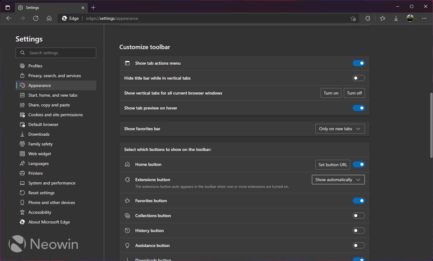 You can now hide all extensions and the Extensions button from the