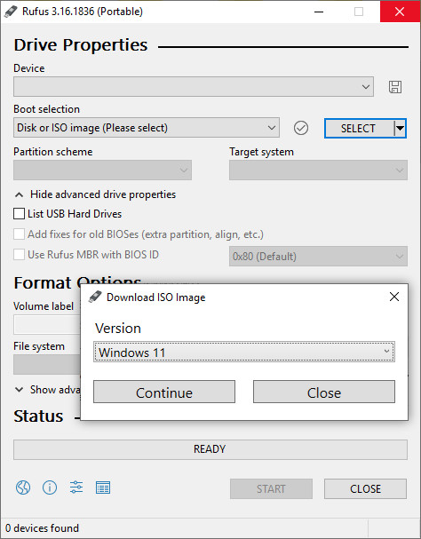 dos to usb key generator