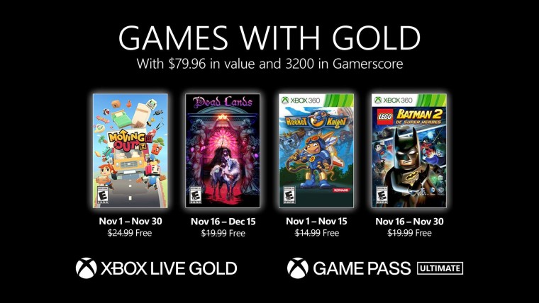 Games with Gold November freebies