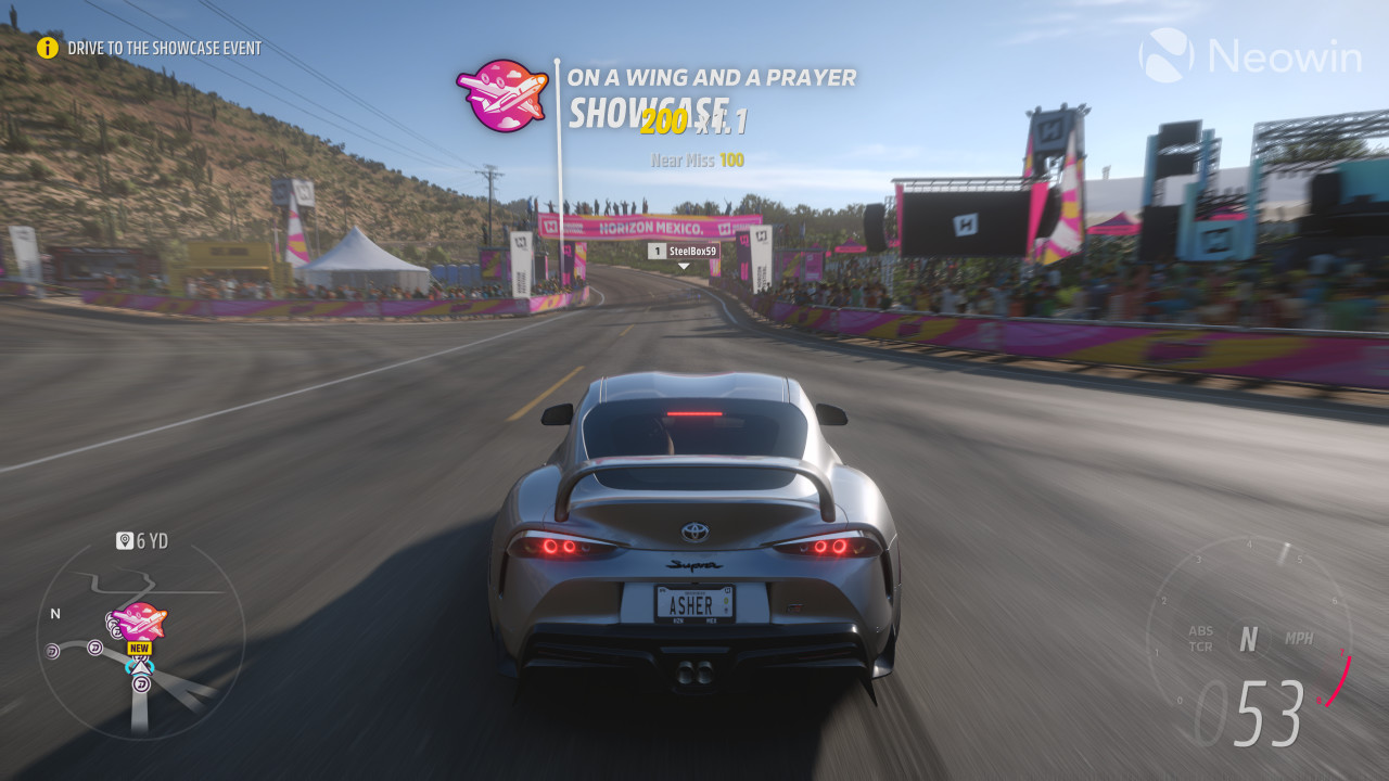 This is a screenshot of Forza Horizon 5 on Xbox Series X