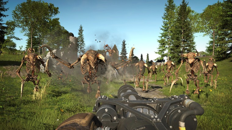 This is a screenshot of Serious Sam 4 on Xbox Series X