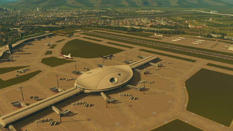 Cities Skylines airports screenshot