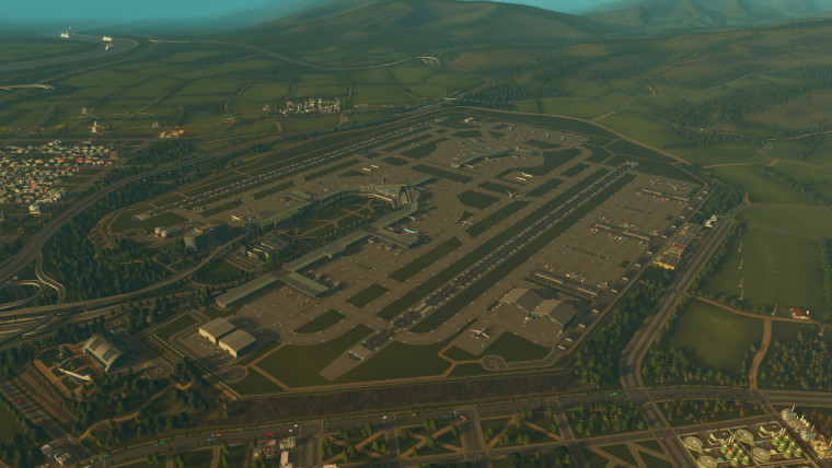Cities Skylines airports screenshot
