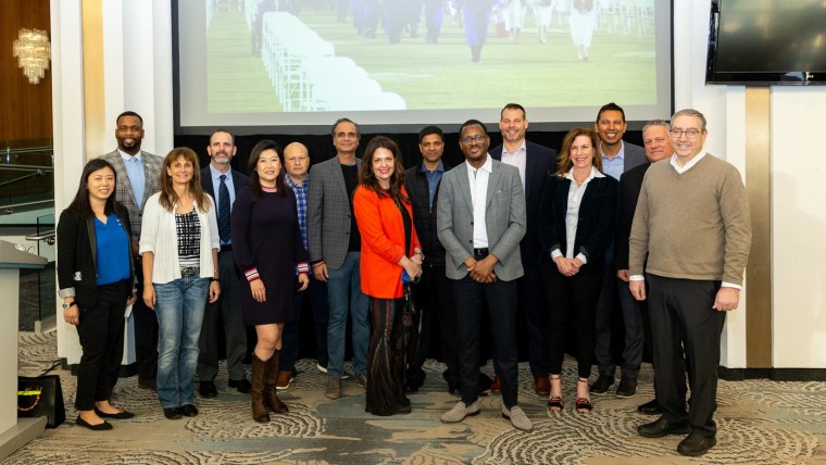 Representatives from Intel Dell Technologies and the Chandler Unified School District