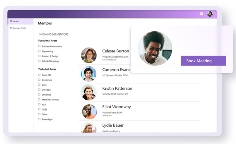 Graphics for Microsoft for Startups Founders Hub