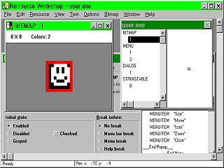 A bitmap image in Windows 10 that contains a list of developers