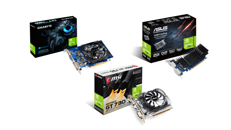 GT 730 from Asus MSI and Gigabyte
