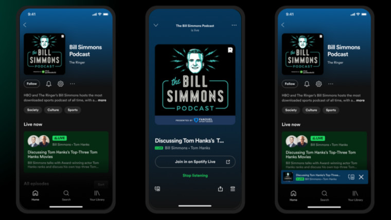 Spotify Greenroom is now Spotify Live, integrates with main app - Vimarsana News