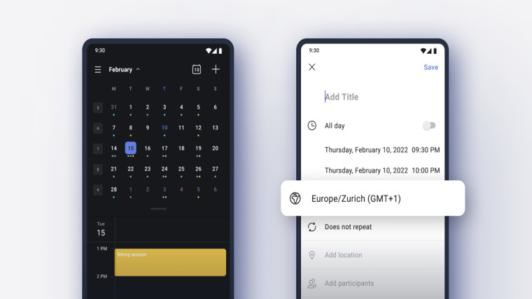 Proton Calendar screenshots