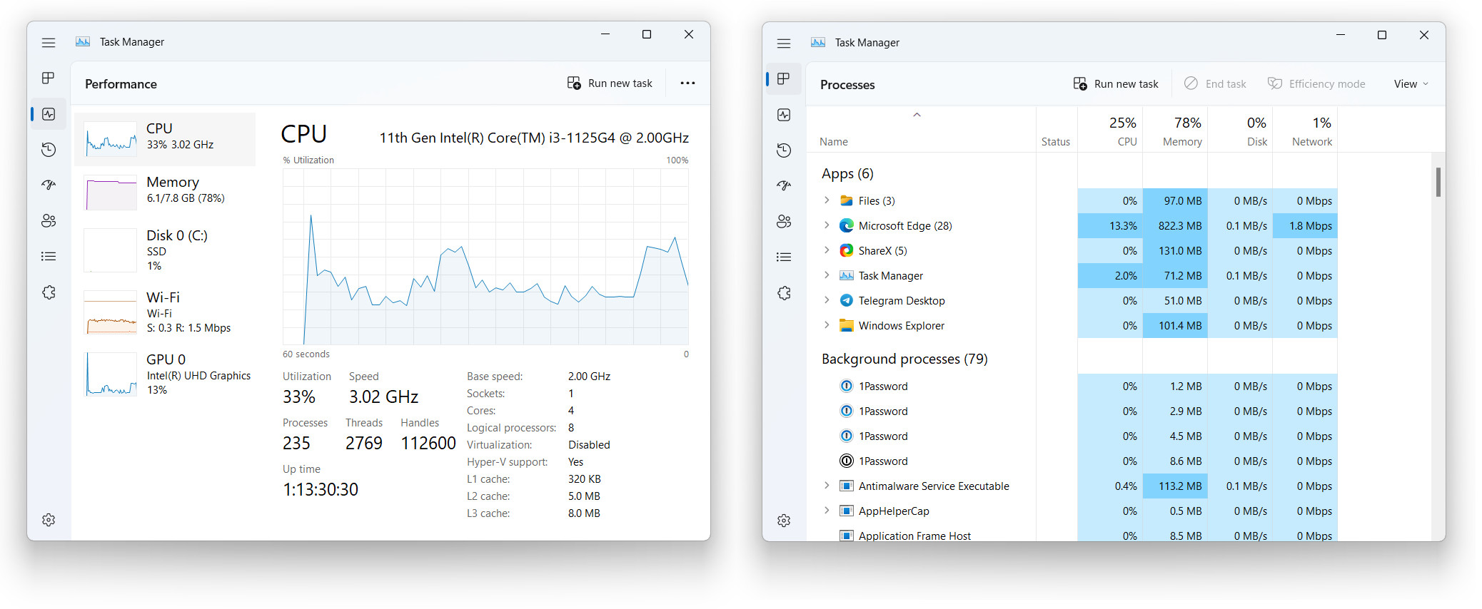 The redesigned Task Manager in Windows 11 22H2